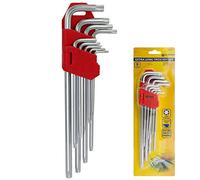 Marksman 9pc Offset Extra Long Reach Tamperproof Hollow End Torx Torque Star Key Set 5403