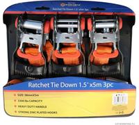 Marksman Adjustable Ratchet Tie Down Heavy Duty Straps Handle Tie Down Multi Purpose