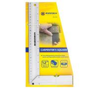 Marksman Aluminium Carpenters Square Woodworking Wood Measuring Tool Ruler 12 Inch