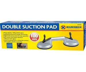 Marksman Double Suction Pad Aluminium Handle Attach Surface 100Kgs Expert Quality