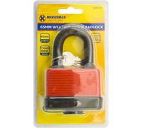 Marksman Heavy Duty Weatherproof Padlock Keys Locker Outdoor Shed Pad Lock Security 65mm