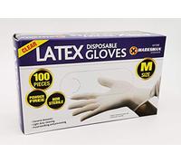 Marksman Latex Disposable Gloves Powder Free and Non-sterile (Extra-Large)