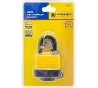 Marksman Long Shackle Heavy Duty Pad Lock Keys Locker Weatherproof Toolbox Shed 40mm