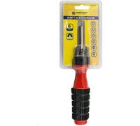 Marksman Pack Of 2 6 In 1 Screwdriver With Magnetic Bits Slotted Phillips Multi Tool Bit Kit