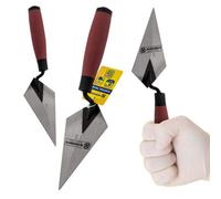 Marksman Pack Of 2 Pointing Trowel Handle Soft Grip Brick Joiner Bricklayer Bricklaying 6 Inch