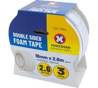 Marksman Pack Of 6 Double Sided Mounting Tape Strong Adhesive Diy Foam Tape