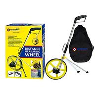 Marksman Professional Distance Measuring Wheel Foldable with Stand & Carry Bag Building Surveyors Contractors Road Land Walking Measure Industrial Builders DIY Layout Hand Tools UK Free P&P