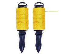 Marksman Set Of 2 50M Builders Line Rope String Building Bricklaying Brick Handle Measuring Alignment Tool Bricks Laying Foundation Level