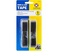 Marksman Set Of 2 Black Hook And Loop Tape 20mm X 1M Self Adhesive Fabric Sewing Sticky Craft