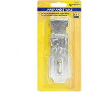 Marksman Set Of 2 Hasp And Staple Garden Gate Door Shed Security Locks With Fixing Screws 5.5 Inch