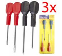 Marksman Set Of 3 4Pc Cabinet Handle Ph1 Ph2 Screwdriver Set Phillips Stubby Slotted Tools