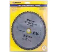 Marksman Set Of 3 Tct Saw Circular Blades Set 9 1/4 Inch Cut Cutting Wood