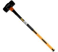 Marksman Sledge Hammer Long Handle 14Lb Comfort Grip Fibreglass Rubber Shaft Diy Hardware