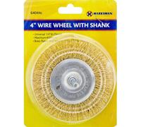 Marksman Wire Wheel With Shank Brush Drill Polishing Set Tool For Rust Removal 4 Inch