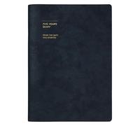 MARK'STYLE 5-Year Journal - Undated Mindful Diary for 5 Years of Entries with Goal Tracker, Memory & Photo Pages, and Inspirational Quotes (Navy)