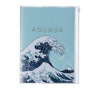 MARK'STYLE A5 Weekly Vertical Planner 16 Months (Sep. 2025 - Dec. 2026) with Soft Transparent PVC Cover,Refillable, Pocketed, for Daily Organizing & Planning (Wave Mint)