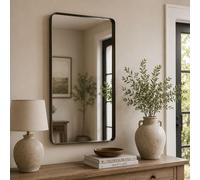 Markus Leaner Mirror - Dark Brown - Glass and Metal - 180cm x 80cm
