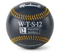 Markwort Synthetic Cover Weighted Baseball, Black, 12 oz