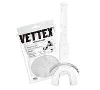 Markwort Vettex Doubleguard Mouthguard for Football, Lacrosse, MMA, Boxing, Braces - Breathable Doubleguard with Lip Protection and Strap,White