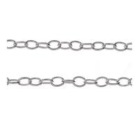 Markylis - 925 SOLID STERLING SILVER FINE ROUND ROLO TRACE ANCHOR STYLE CHAIN NECKLACE - 0.8mm (20)