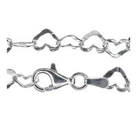 Markylis - 925 Sterling Silver Love Heart Link Jewellery Chain Necklace - 5mm Guage - Choose our size (16)