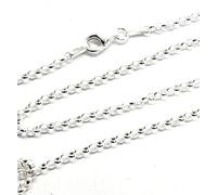 Markylis 925 Sterling Silver Rolo Belcher Unisex Chain Jewellery Necklace, 2mm Link, Silver, Trigger Clasp (28inch)
