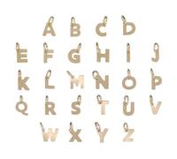 Markylis 9ct Gold Alphabet Initial Letter Jewellery Pendant Charm Gift - A - Z - 14mm - Choose your letter (A)