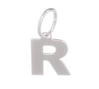 Markylis - Italian 925 Sterlig Silver Capital Bold Letter Alphabet Initial Jewellery Charm Pendant A-Z Charms - 20mm - Choose your letter (R)