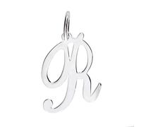 Markylis - Italian 925 Sterlig Silver Large Fancy Script Letter Alphabet Initial Jewellery Charm Pendant A-Z Charms - 25mm - Choose your letter (R)
