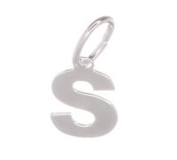 Markylis - Italian 925 Sterling Silver Capital Letter BOLD Alphabet Initial Jewellery Charm Pendant A-Z Charms - 20mm - Choose your letter (S)