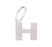 Markylis - Italian 925 Sterling Silver Capital Letter BOLD Alphabet Initial Jewellery Charm Pendant A-Z Charms - 20mm - Choose your letter (H)