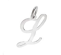 Markylis - New 925 Sterlig Silver Large Fancy Script Letter Alphabet Initial Jewellery Charm Pendant A-Z Charms - 25mm - Choose your letter (Y)… (L)