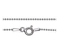 Markylis - Solid 925 Sterling Silver Fine Ball Pendant Chain Necklace Anklet Bracelet - CP100-0.8mm - Choose your size (20)