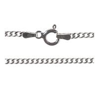 Markylis - Solid Italian 925 Sterling Silver Curb Link Chain Jewellery Necklace for Woman Ladies and Men - Unisex - Long Length - 2mm - Choose your size - 30inch - 30"