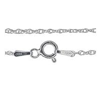 Markylis - Solid Italian 925 Sterling Silver Twisted Prince of Wales Pendant Necklace Jewellery Chain for Woman and Ladies - 1.5mm Guage - Choose your size - 22inch 22"