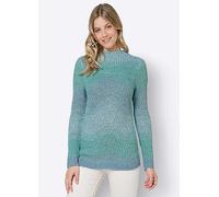 Marl Pattern Knit Jumper Blue/green