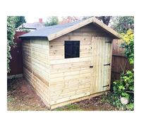 Marlborough 10 x 8 Premier Pressure Treated Apex Shed in Natural Marlborough Natural