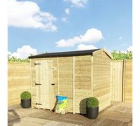 Marlborough - 3 X 5 Reverse Pressure Treated T&g Single Door Apex Wooden Garden Shed