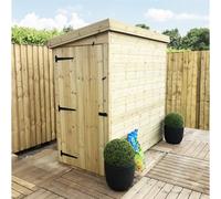 Marlborough - 4 X 4 Windowless Garden Shed Pressure Treated T&g Pent Wooden Garden Shed + Side Door
