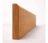 Marlborough 45 Degree Chamfered American White Oak Skirting Board (Oiled) - 197mm (H) X 19mm (T) X 2400mm (L) - (Pack Of 5)