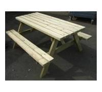 Marlborough 6 Seat Pressure Treated Picnic Bench/garden Table