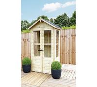 Marlborough 7 X 2 Pressure Treated Wooden T&g Wooden Apex Mini Greenhouse (7' X 2' / 7Ft X 2Ft)