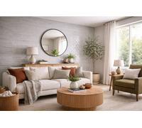 Marlborough Alba Arctic Grey Gloss Tiles (44 Pack - 1 Box - 0.99M2 Coverage) - Lounge - Subtle Ripple Gloss Effect Ceramic Tile