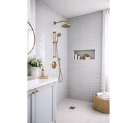 Marlborough Alba Arctic Grey Gloss Tiles (44 Pack - 1 Box - 0.99M2 Coverage) - Shower - Subtle Ripple Gloss Effect Ceramic Tile