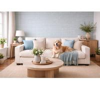 Marlborough Alba Ocean Blue Gloss Tiles (44 Pack - 1 Box - 0.99M2 Coverage) - Lounge - Subtle Ripple Gloss Effect Ceramic Tile