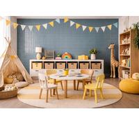 Marlborough Alba Steel Blue Gloss Tiles (44 Pack - 1 Box - 0.99M2 Coverage) - Playroom - Subtle Ripple Gloss Effect Ceramic Tile