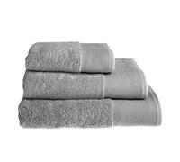 Allure Marlborough Bamboo Pair of Hand Towels - Silver