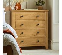 Marlborough Chest of Drawers - 4 Drawer - Oak