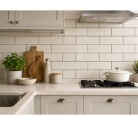 Marlborough Chromara Pebble Beige Gloss Ceramic Wall Tiles (50 Pack- 1 Box- 0.97M2 Coverage)-Kitchen-9.8Cm X 19.8Cm-Colour Meets Design