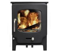 Marlborough Modern Metallic Black 4.2Kw Defra Multifuel Burning Stove